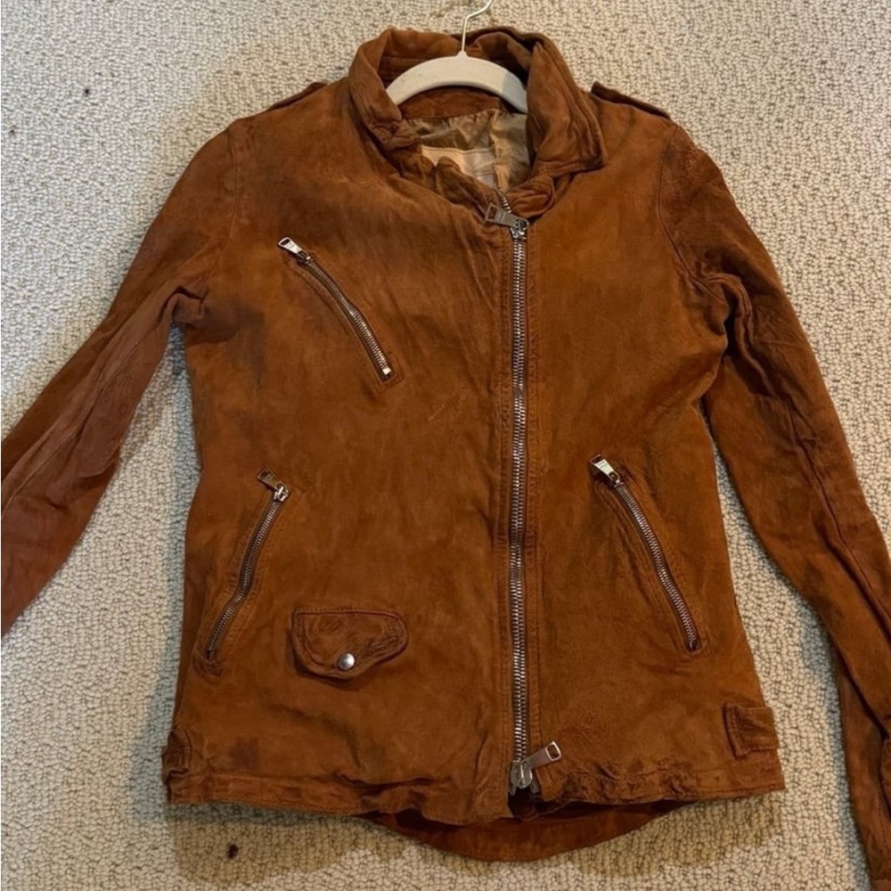Giorgio Brato Tan Leather Jacket